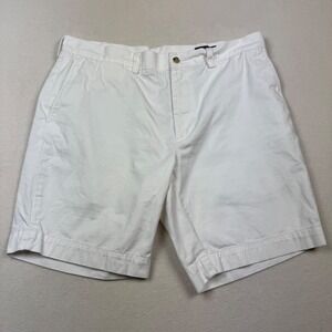 Polo Ralph Lauren Men's‎ Shorts 36 White Classic Fit Chino 9 Inch Inseam Cotton